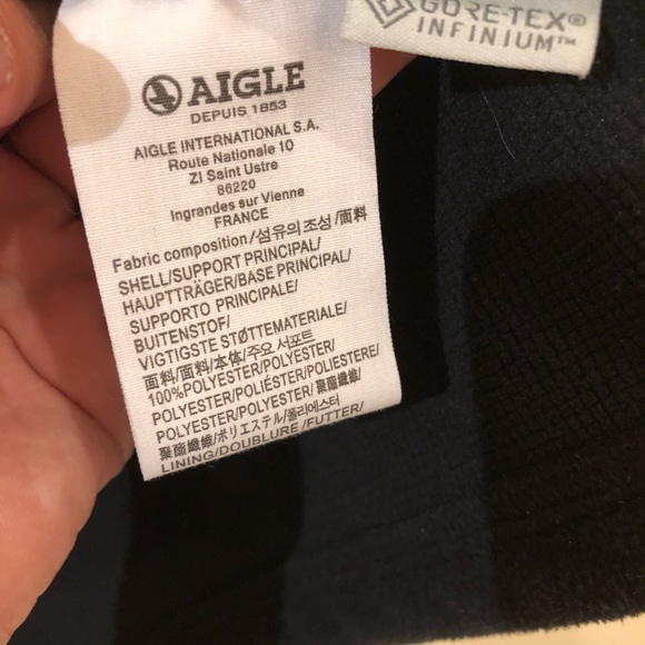 Aigle zipped fleece Gore-Tex infinium wind stopper - Picture 4 of 9